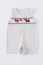 Load image into Gallery viewer, Cow smocked boy jonjon
