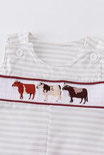Load image into Gallery viewer, Cow smocked boy jonjon
