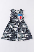 Cargar imagen en el visor de la galería, Camouflage patriotic girl dress
