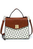 PM Monogram Twist Lock Flap Satchel