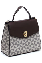 Cargar imagen en el visor de la galería, PM Monogram Twist Lock Flap Satchel
