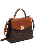 Cargar imagen en el visor de la galería, PM Monogram Twist Lock Flap Satchel
