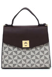 PM Monogram Twist Lock Flap Satchel