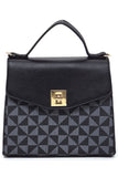 PM Monogram Twist Lock Flap Satchel