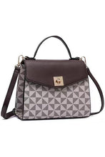 Cargar imagen en el visor de la galería, PM Monogram Twist Lock Flap Satchel
