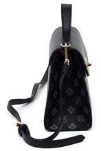Cargar imagen en el visor de la galería, CM Monogram Twist Lock Flap Satchel
