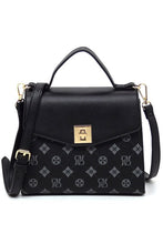 Cargar imagen en el visor de la galería, CM Monogram Twist Lock Flap Satchel

