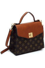 Cargar imagen en el visor de la galería, CM Monogram Twist Lock Flap Satchel
