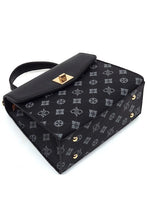 Cargar imagen en el visor de la galería, CM Monogram Twist Lock Flap Satchel
