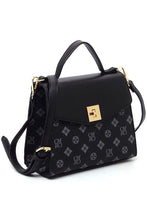 Cargar imagen en el visor de la galería, CM Monogram Twist Lock Flap Satchel
