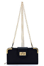 Cargar imagen en el visor de la galería, Fashion Turn Lock Crossbody Wallet

