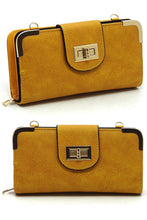 Cargar imagen en el visor de la galería, Fashion Turn Lock Crossbody Wallet
