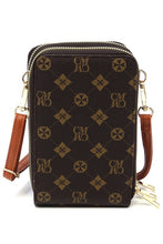 Load image into Gallery viewer, Monogrammed Crossbody Bag Cell Phone Purse
