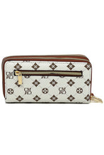 Cargar imagen en el visor de la galería, CM Monogram Zip Around Clutch Wallet Wristlet
