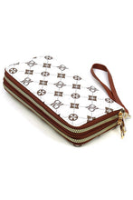 Cargar imagen en el visor de la galería, CM Monogram Zip Around Clutch Wallet Wristlet
