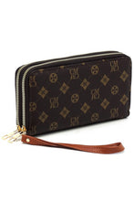Cargar imagen en el visor de la galería, CM Monogram Zip Around Clutch Wallet Wristlet
