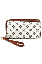 Cargar imagen en el visor de la galería, CM Monogram Zip Around Clutch Wallet Wristlet

