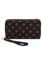 Cargar imagen en el visor de la galería, CM Monogram Zip Around Clutch Wallet Wristlet
