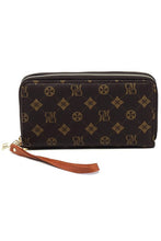 Cargar imagen en el visor de la galería, CM Monogram Zip Around Clutch Wallet Wristlet
