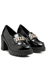 Cargar imagen en el visor de la galería, Sachs Block Heeled Chunky Loafers
