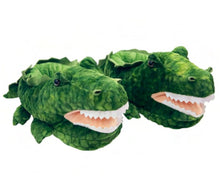 Load image into Gallery viewer, Alligator Hugs - Kids&#39; Cute Plush Animal Slippers
