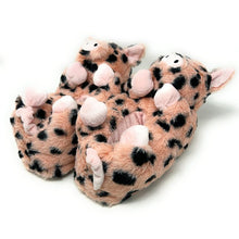 Load image into Gallery viewer, Pig Belly Hugs - Kids&#39; Cute Plush Animal Slippers
