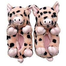 Cargar imagen en el visor de la galería, Pig Belly Hugs - Kids&#39; Cute Plush Animal Slippers
