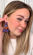 Load image into Gallery viewer, Jack O Lantern BOO Earrings
