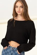 Load image into Gallery viewer, Soul Mate Drop-Shoulder Cropped Sweatshirt
