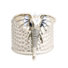 Cargar imagen en el visor de la galería, Cuff Burnished Gold Elephant Pearl Bracelet

