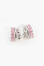 Load image into Gallery viewer, Pink Rocket Hoop Earrings
