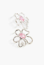 Load image into Gallery viewer, Doodle Flower Post Earrings
