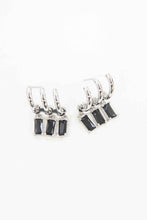 Load image into Gallery viewer, Into the Dark Tri Hoop Earrings

