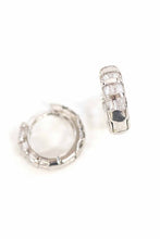 Load image into Gallery viewer, Tapered Baguette Hoop Earrings
