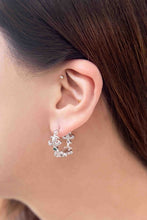 Load image into Gallery viewer, Fleur De Lis Hoop Earrings
