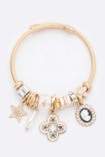 Cargar imagen en el visor de la galería, Crystal Mix Charm Crystal Cameo Heirloom  Bracelet
