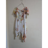 Unique Spectrum Floral Asymmetrical Dress - PREOWNED