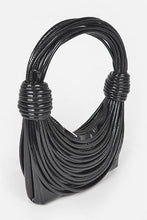 Cargar imagen en el visor de la galería, Metallic Layer Roping Top Handle Bag
