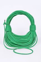 Cargar imagen en el visor de la galería, Metallic Layer Roping Top Handle Bag

