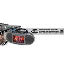 Load image into Gallery viewer, Naxa 7 Inch Bluetooth DVD Boombox
