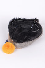 Cargar imagen en el visor de la galería, Faux Fur Convertible Wristlet Crossbody Swing Bag
