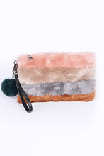 Cargar imagen en el visor de la galería, Faux Fur Convertible Wristlet Crossbody Swing Bag
