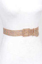 Cargar imagen en el visor de la galería, Statement Rhinestone Buckle Chain Belt
