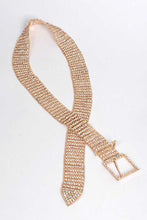 Cargar imagen en el visor de la galería, Statement Rhinestone Buckle Chain Belt
