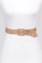 Cargar imagen en el visor de la galería, Statement Rhinestone Buckle Chain Belt
