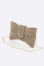 Cargar imagen en el visor de la galería, Rhinestone Bowtie Iconic Clutch Bag
