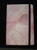 1000-60 - Pink Marble Design Hardcover Journal with Elastic Band