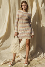 Cargar imagen en el visor de la galería, Round Neck Bell Sleeve Sweater Dress
