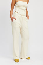 Load image into Gallery viewer, HIGH WAIST PANTS WITH DRAWSTRINGS

