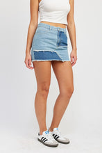 Load image into Gallery viewer, PATCH WORK DENIM MINI SKIRT
